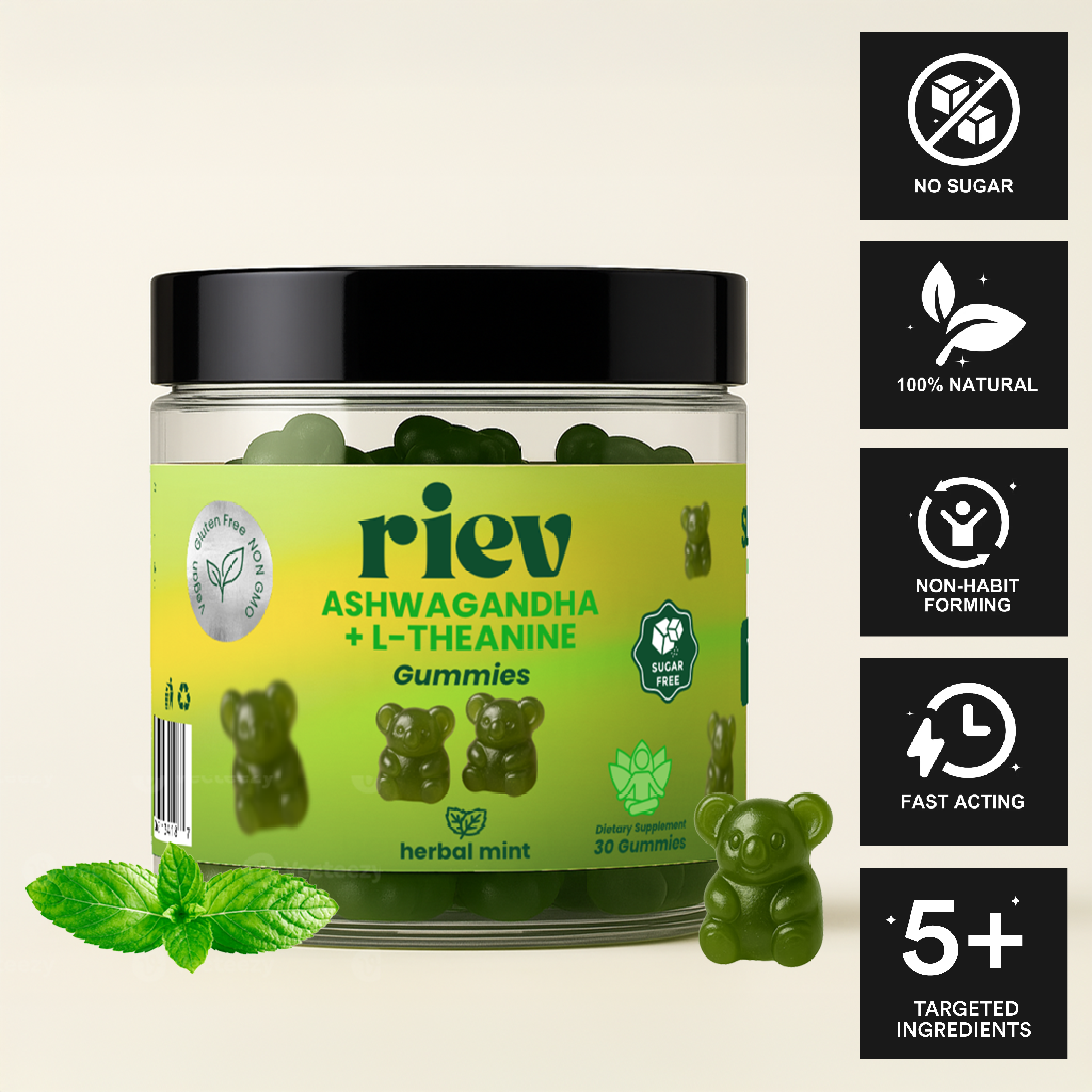 Ashwagandha + L-Theanine Gummies