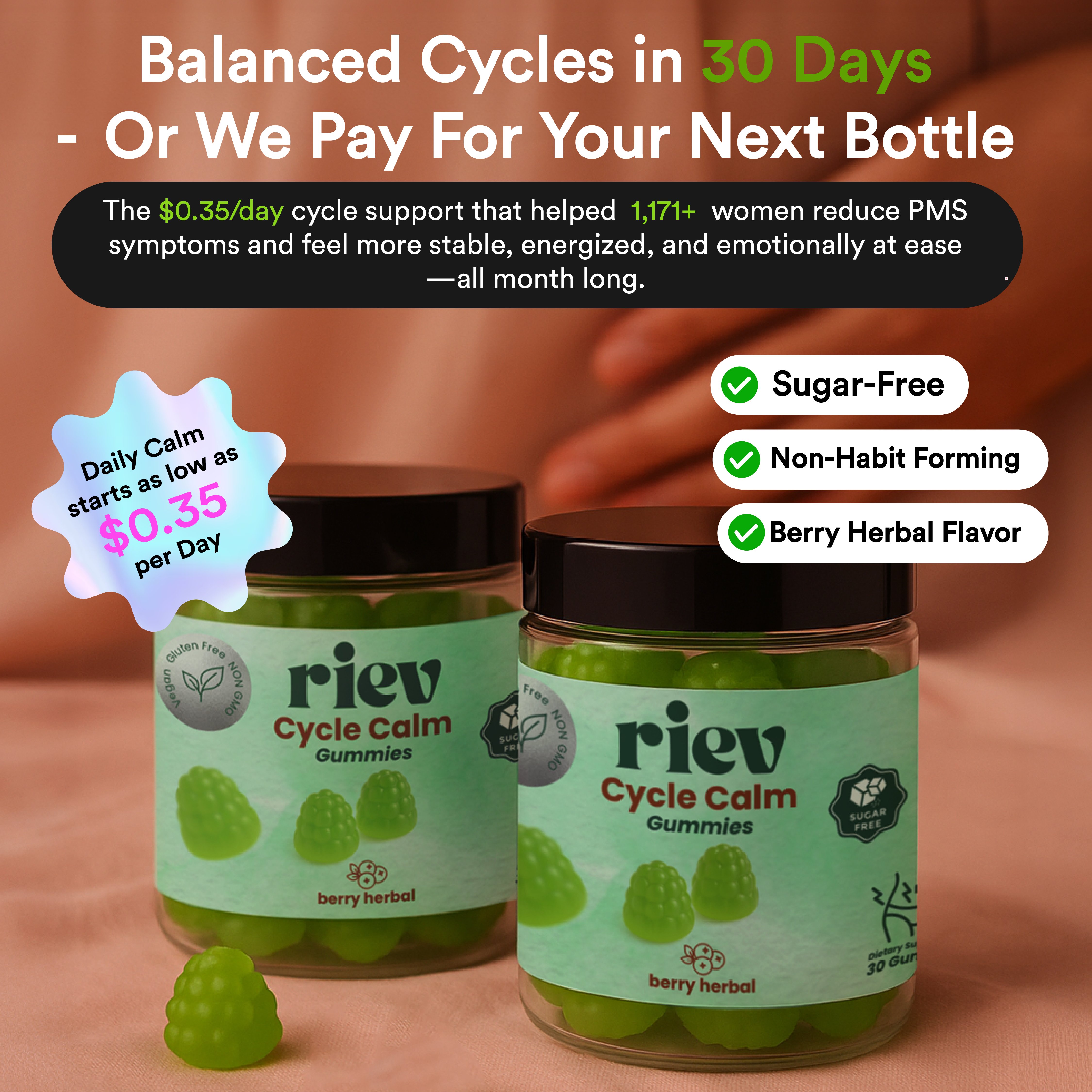 Cycle Calm™ Gummies - Balance Your Cycle, Naturally