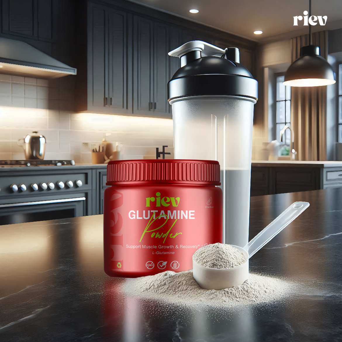 RIEV Glutamine Powder