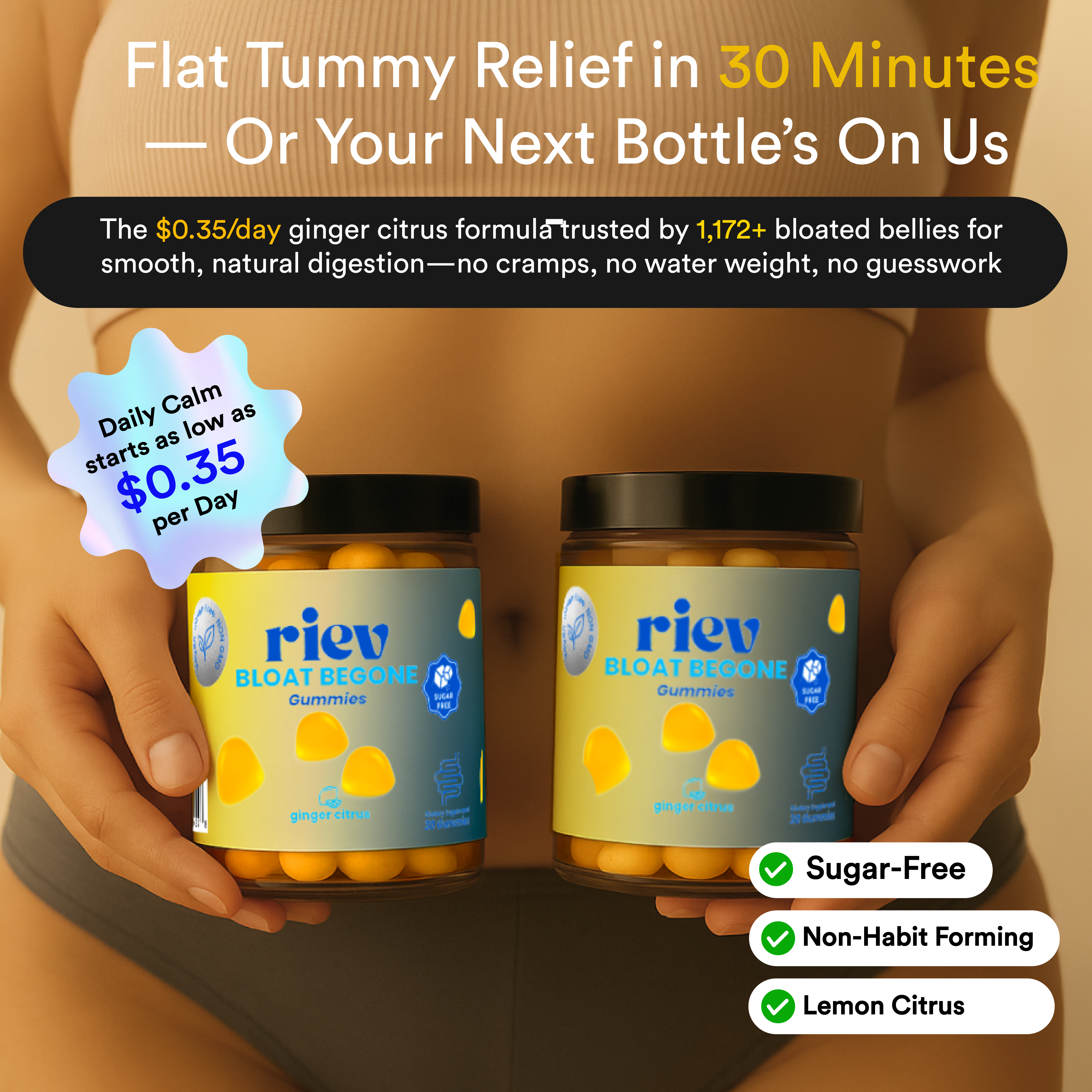 Bloat Begone Gummies - Bye Bye Bloat, Hello Flat Tummy